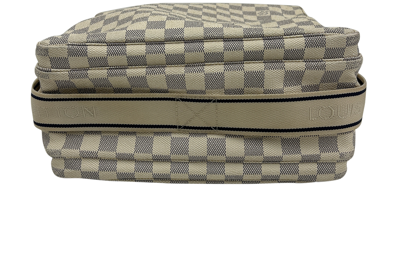 Naviglio Messenger, 490&euro;, Bolso, Azul/Blanco, Canvas - General, Vista superior